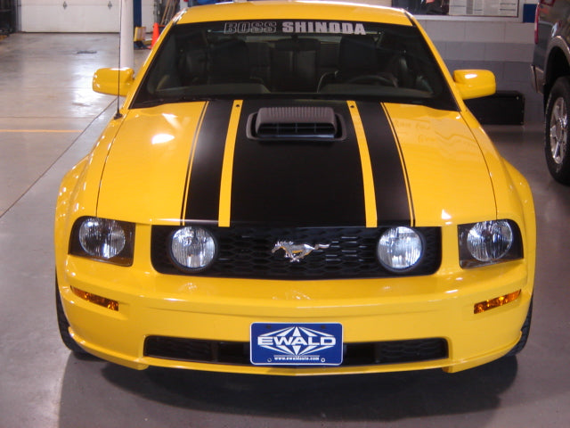 Boss Shinoda Hockey Stick Style Window Banner decal 2005 -2009 (Silver)