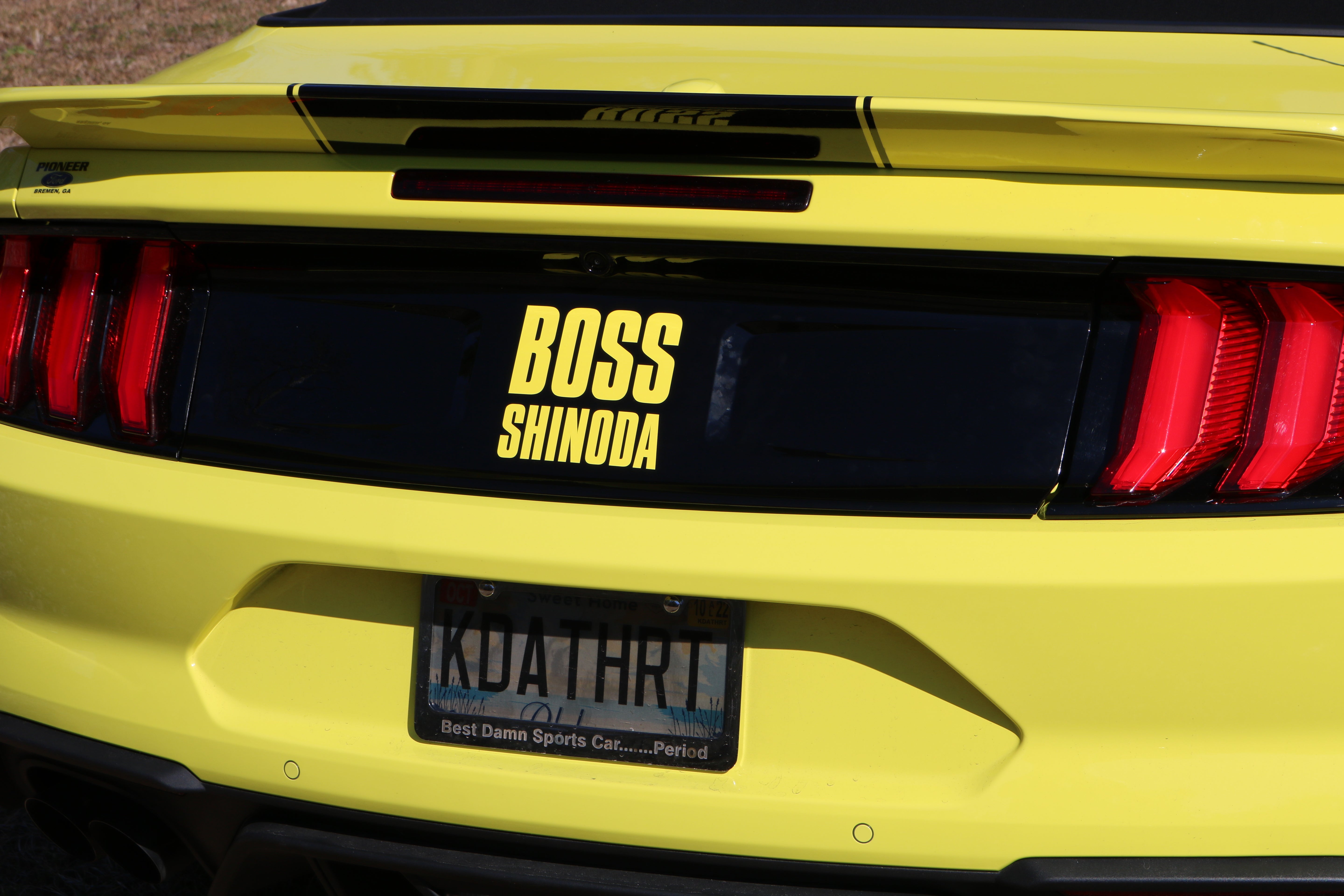 Boss Shinoda Vibe Stripe Rear Bumper Decal 2015 and up
