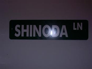 (ts-1053) Shinoda Street Sign s-SHINODA LN