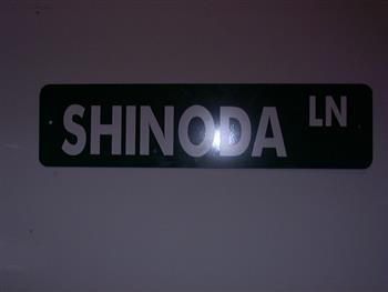 (ts-1053) Shinoda Street Sign s-SHINODA LN